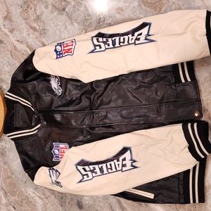 Eagles Leather Varsity Jacket